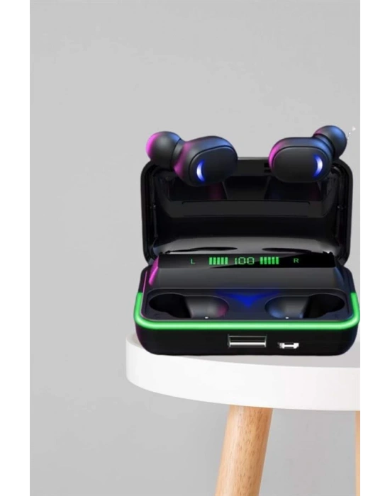 İkili Bluetooth Kulaklık Dijital Göstergeli Uzun Pil Ömrü Yüksek Ses Kaliteli