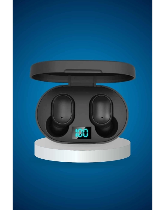 İkili Bluetooth Kulaklık Dijital Göstergeli Uzun Pil Ömrü Yüksek Ses Kaliteli