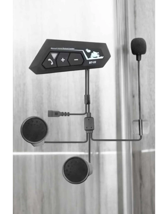 İnterkom Intercom Kask Kulaklık Bt22 Bluetooth Motosiklet Kulaklık 5.0 Bluetooth