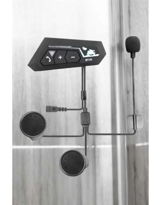İnterkom Intercom Kask Kulaklık Bt22 Bluetooth Motosiklet Kulaklık 5.0 Bluetooth
