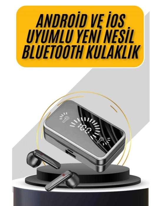 İos Android Uyumlu Bluetooth Kulaklık Kablosuz Kulaklık Yüksek Basslı