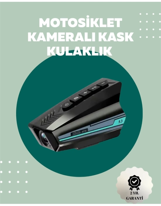 IP65 Sertifikalı Kask Kamerası – Geniş Açı Lens, Bluetooth 5.3