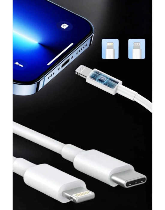 Iphone İOS Uyumlu Hızlı Şarj Kablosu Type C To Lightning 12 13 14 15 Pro Max