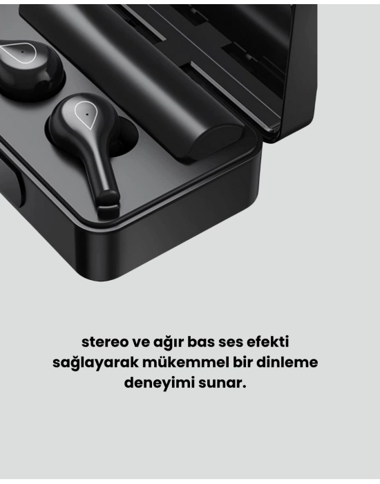 IPX Su Geçirmez Hifi Ses Kaliteli Dokunmatik Kulaklık