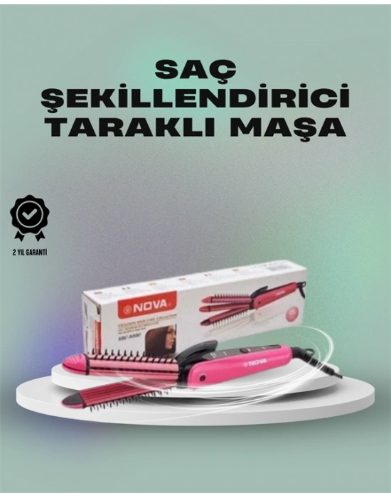 Isı Koruyucu ve Sabitleyici Özellikli Profesyonel Saç Maşası