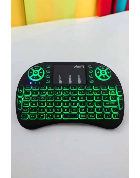 Işıklı Kablosuz Mini Q Klavye Tüm Cihazlara Uyumlu