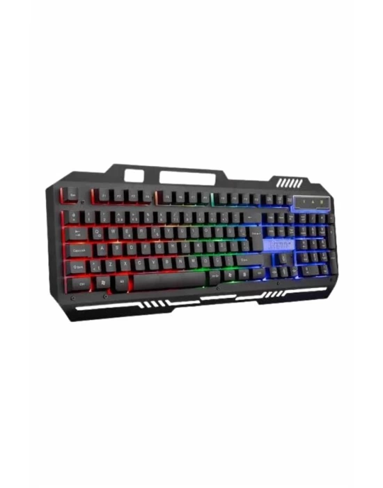 Işıklı Oyuncu Q Klavye Mouse Seti Siyah Gaming Oyuncu Klavye