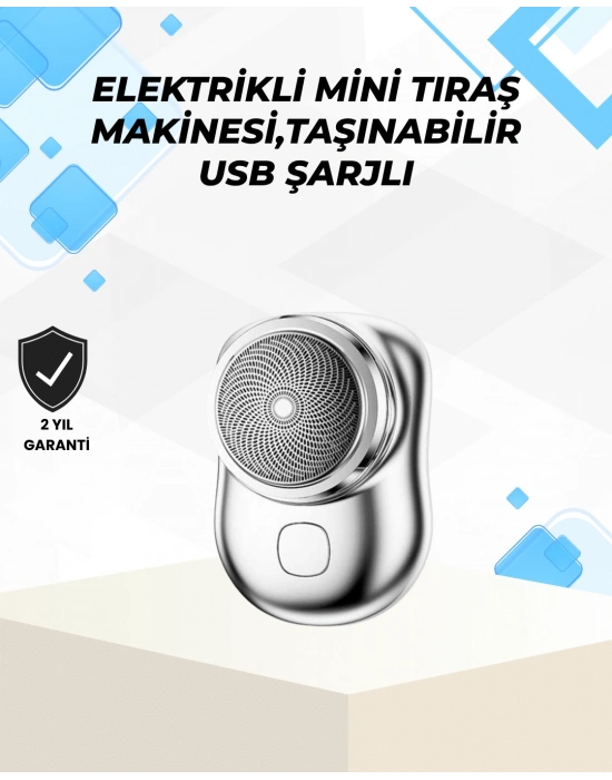 Islak-Kuru Kullanımlı Suya Dayanıklı Mini Tıraş Cihazı
