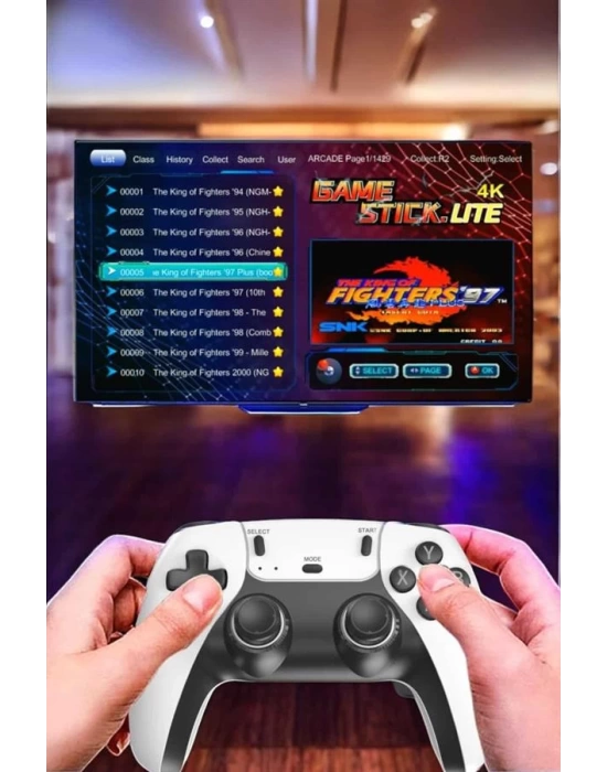 Joystick Çift Kollu Oyun Kolu Retro Oyun Yüksek Çözünürlüklü 3D Game
