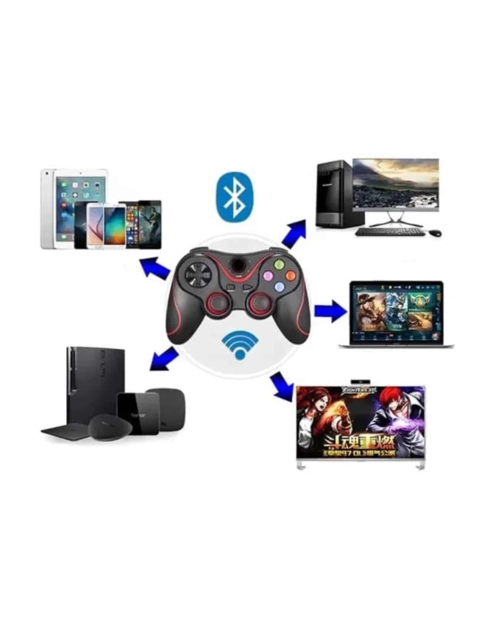 Joystik Gamepad Bluetooth Telefon Tutucu Oyun Kolu Telefon Android Uyumlu