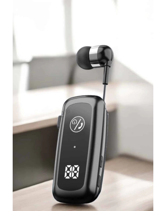 Kablolu Bluetooth Kulaklık Kulak İçi Stereo Mikrofonlu Dijital Göstergeli