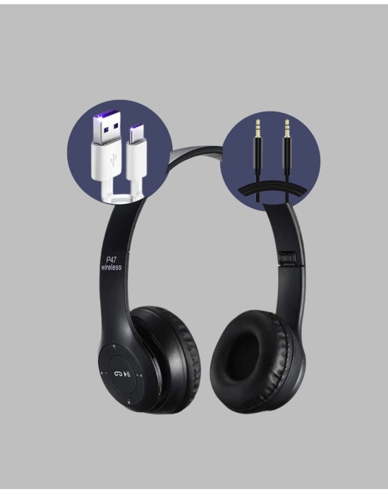 Kablolu & Kablosuz Kullanım Seçeneği Sunan Stereo Bluetooth Kulaklık