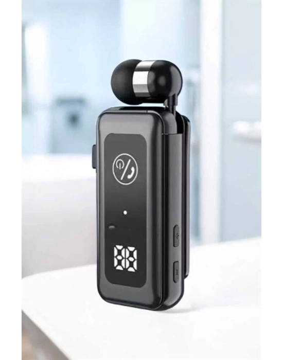 Kablolu Makaralı Bluetooth Kulaklık Uzun Pil Ömrü Dijital Göstergeli