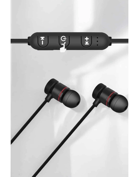 Kablolu Mıknatıslı Sport Kulaklık Bluetooth Bağlantılı
