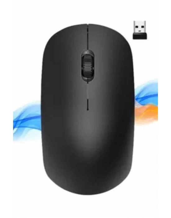 Kablosuz Bağlantı Yüksek Hassasiyetli Kablosuz Wireless Siyah Mouse