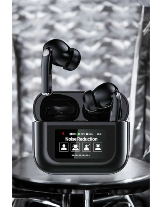 Kablosuz Bluetooth Kulaklık Ekranlı Uzun Şarj Süreli ANC Destekli