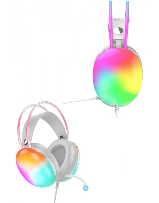 Kablosuz Bluetooth Kulaklık RGB Işıklı Kulak Üstü 5.3 Bluetooth Bağlantılı