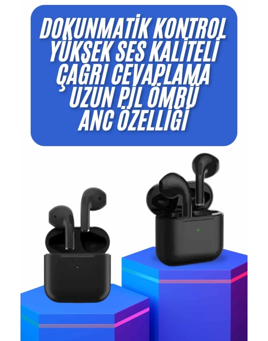 Kablosuz Bluetooth Kulaklık TWS Pro5 Kulaklık ANC Özelliği Dokunmatik Kontrol