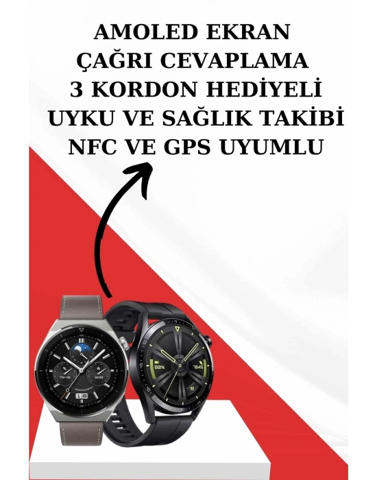 Kablosuz Bluetooth Kulaklık ve Kordon Hediyeli Akıllı Saat Nabız Ölçer Uzun Pil Ömrü
