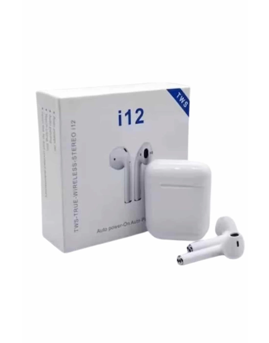 Kablosuz Bluetooth Kulaklık Yeni Nesil Android ve İOS Uyumlu Kulaklık Beyaz
