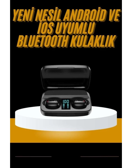 Kablosuz Dijital Göstergeli Çağrı Cevaplayabilen TWS 5.0 Bluetooth Kulaklık