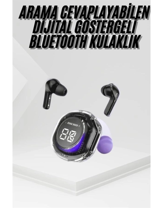 Kablosuz Dijital Göstergeli Powerbanklı IOS ve  Android Uyumlu Gaming Kulaklık