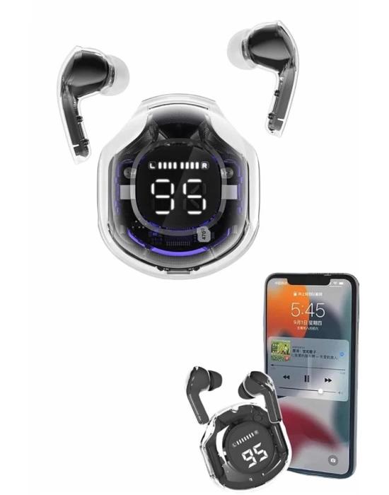 Kablosuz Dijital Göstergeli Powerbanklı IOS ve  Android Uyumlu Gaming Kulaklık