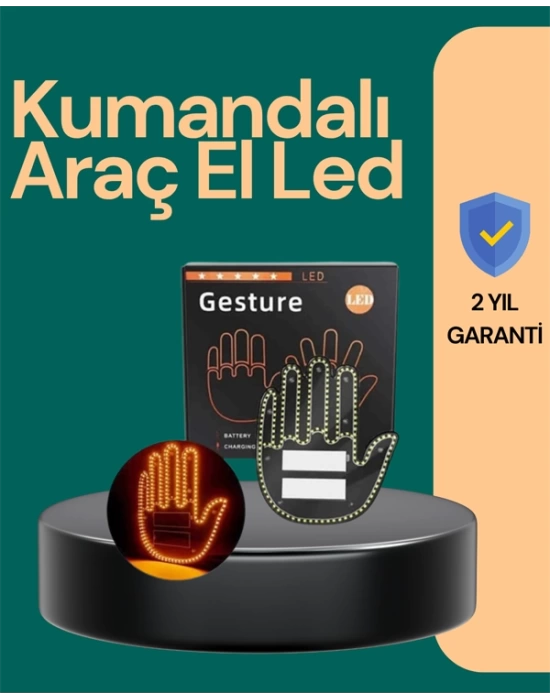 Kablosuz Kumandalı LED Jest Işığı – 3 Modlu Araba Arkası Mesaj Işığı, 203 LED ile Yüksek Parlaklık