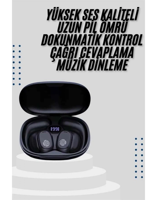 Kablosuz Küpeli Kulaklık Aktif Gürültü Önleyici Dokunmatik Kontrol