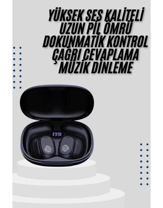 Kablosuz Küpeli Kulaklık Aktif Gürültü Önleyici Dokunmatik Kontrol