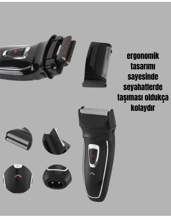 Kablosuz Kuru Tıraş Makinesi Folyo Başlıklı