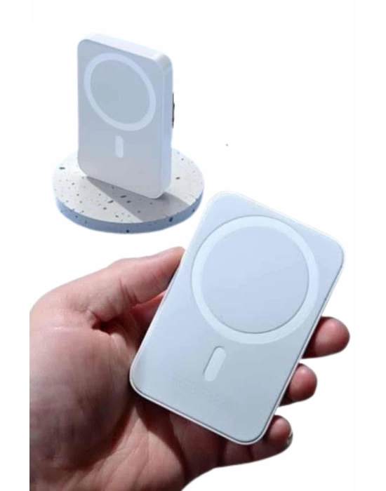 Kablosuz Magsafe Hızlı Şarj 5.000 mah Kablosuz Şarj Cihazı