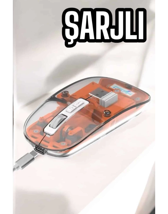 Kablosuz Mouse Fare 5.0 Bluetooth Bağlantılı USB Girişli
