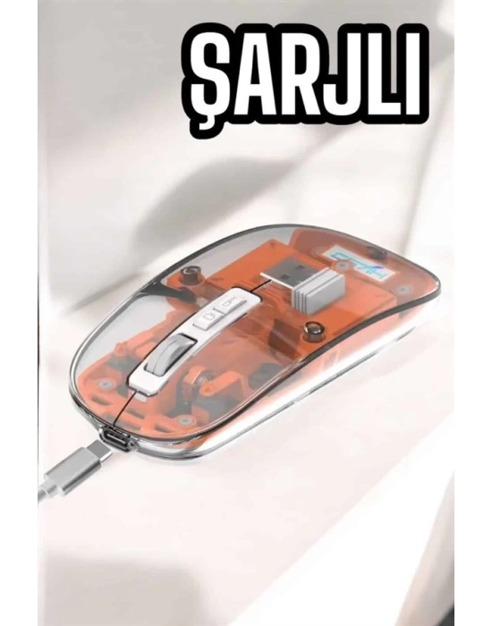 Kablosuz Mouse Fare 5.0 Bluetooth Bağlantılı USB Girişli