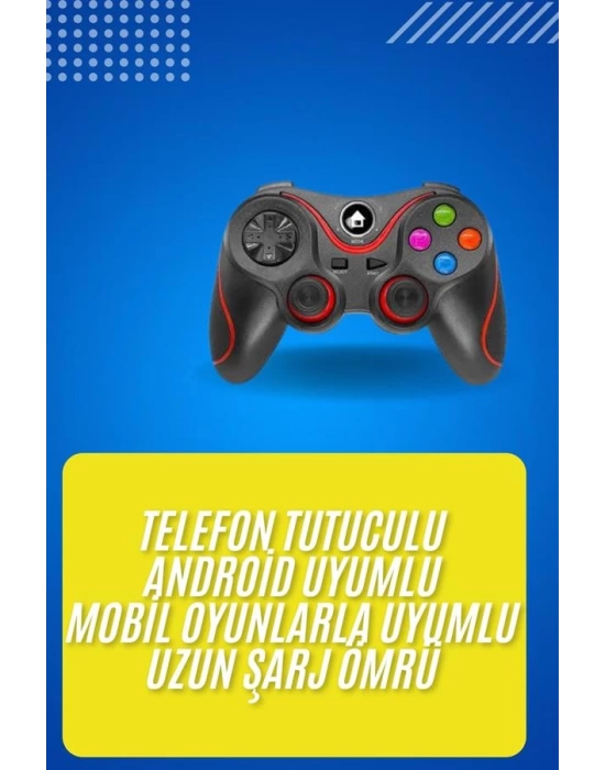 Kablosuz Oyun Kolu Bluetooth Joystick Gamepad Android Uyumlu