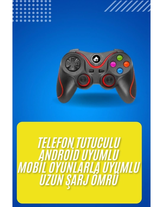 Kablosuz Oyun Kolu Bluetooth Joystick Gamepad Android Uyumlu