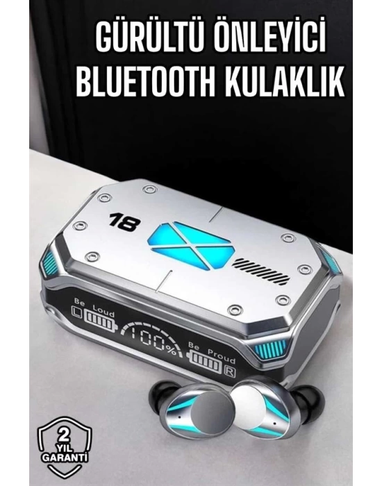 Kablosuz Powerbankli Oyuncu Kulaklığı Gürültü Önleyici
