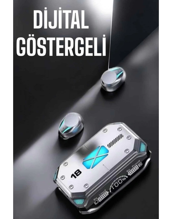Kablosuz Powerbankli Oyuncu Kulaklığı Gürültü Önleyici
