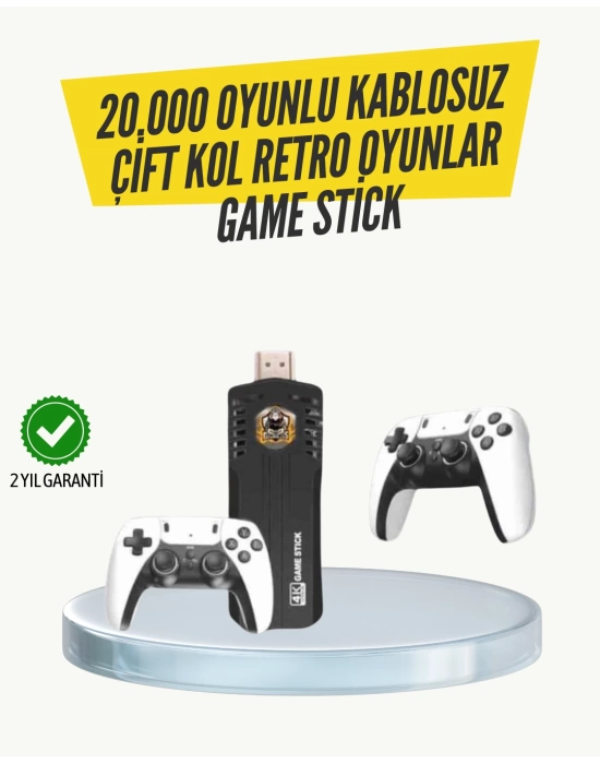 Kablosuz Retro Oyun Konsolu – Geniş Oyun Kütüphanesi ve HD Görüntü ile Sonsuz Eğlence