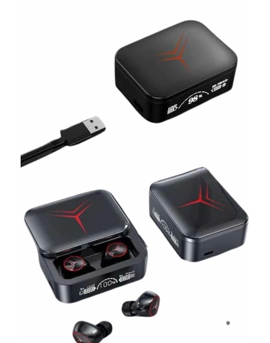 Kablosuz Şarj Göstergeli Powerbank Özellikli Bluetooth Kulaklık Çağrı Cevaplayabilen