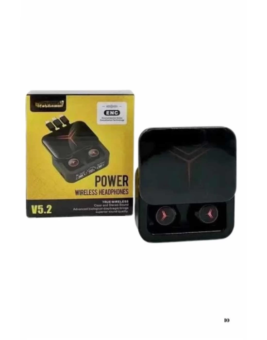 Kablosuz Şarj Göstergeli Powerbank Özellikli Bluetooth Kulaklık Çağrı Cevaplayabilen