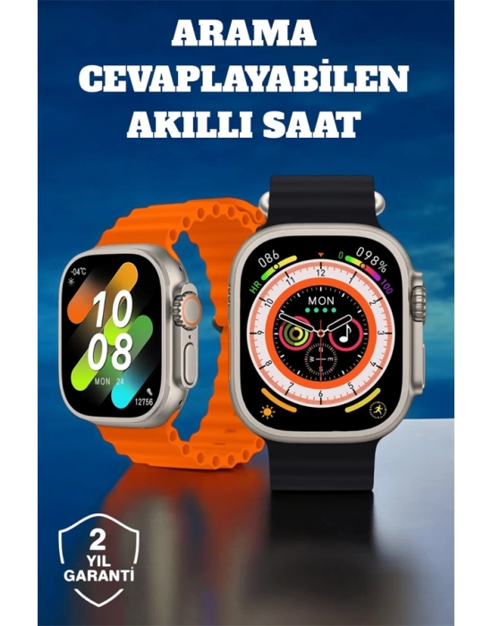 Kablosuz Şarjlı, Çağrı ve Müzik Kontrolü Sağlayan Akıllı Saat