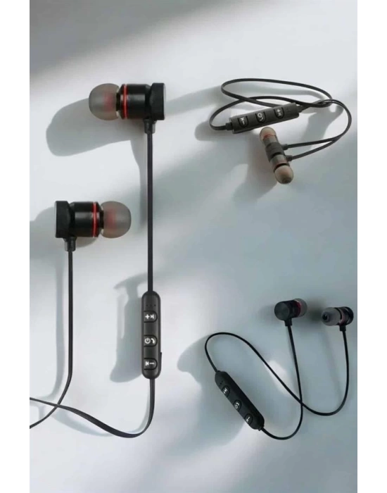 Kablosuz Sport Mıknatıslı Mikrofonlu Kulak İçi Kulaklık