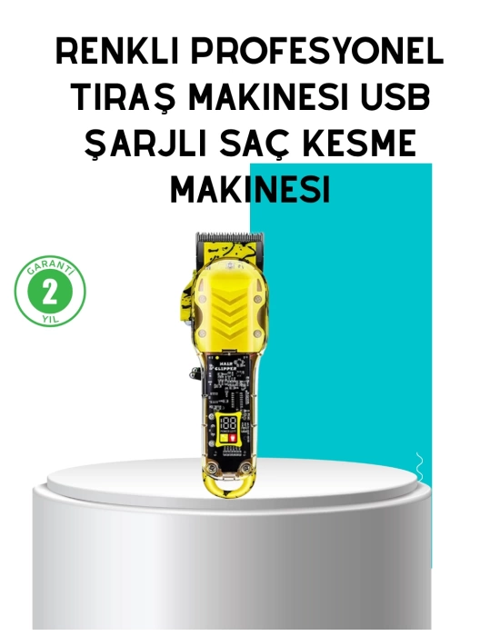 Kablosuz T Bıçaklı Saç Kesme ve Sakal Düzeltme Makinesi