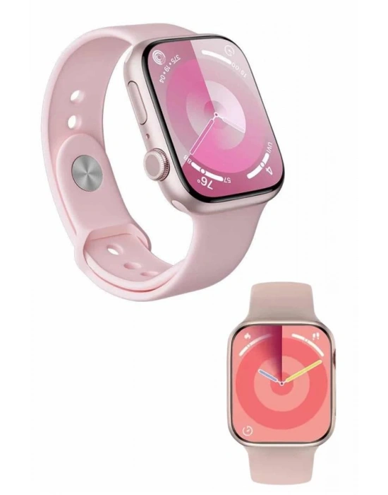 Kadınlara Özel Yeni Nesil Pembe Amoled Ekran Ultra Akıllı Saat 49MM