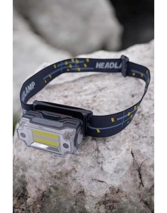 Kafa Lambası Led Fener Pratik Taşınabilir Ayarlanabilir USB Şarjlı