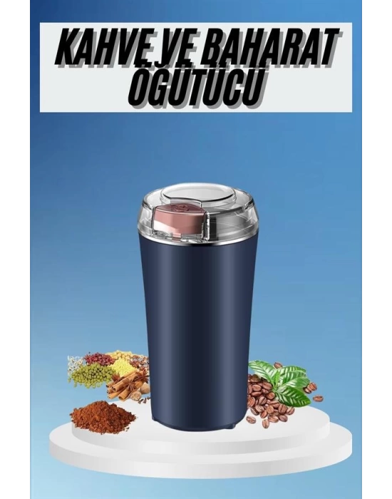Kahve ve Baharat Öğütücü Kolay Temizlenebilir Paslanmaz Çelik Taşınabilir