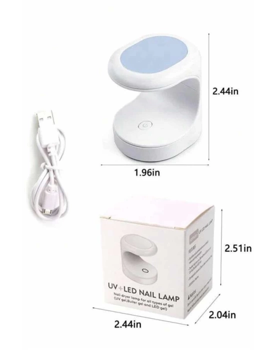 Kalıcı Oje Kurutucu UV Led Teknolojisi Taşınabilir Mini Tırnak Kurutucu