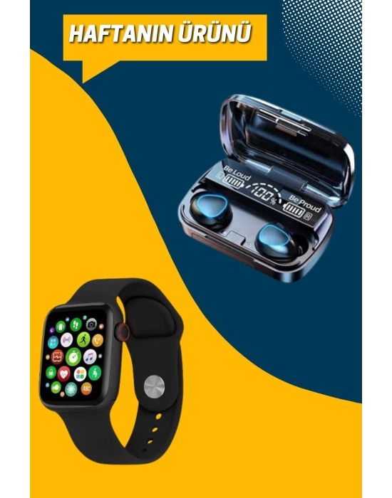 Kaliteli Akıllı Saat ve Kaliteli Bluetooth Kulaklık ANC Özelliği Uzun Pil Ömrü