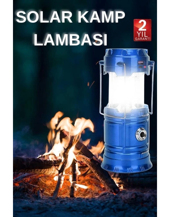Kamp Lambası El Feneri Askılı Büyük Boy USB Şarjlı Işıldak